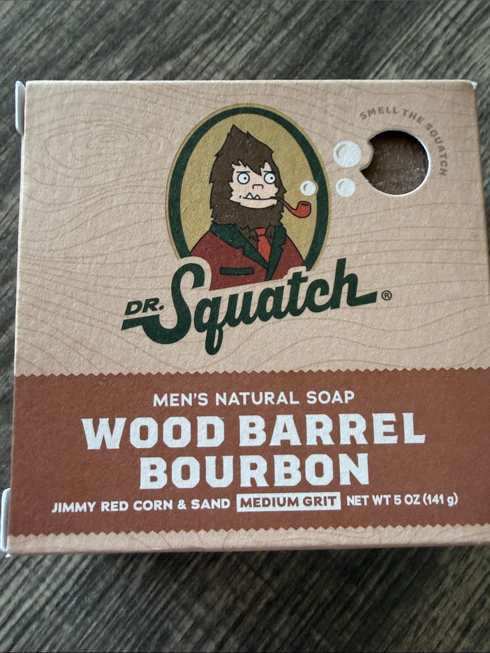 🌻5 for $30🌻 Dr. Squatch Wood Barrel Bourbon Men's Natural Soap